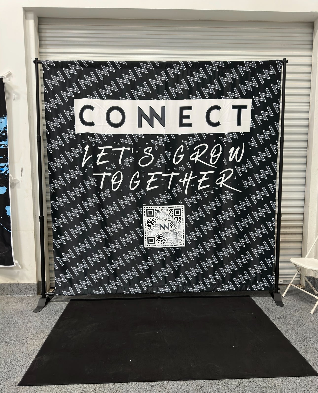 CoNNect Custom 8W’ x 7.5’H Back Drop / Slider Banner Stands